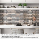 Mobile Preview: Küchenrückwand Folie Klinker Riemchen - Robuste Ziegelstein-Optik Artikelbild 1