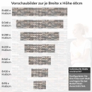 Mobile Preview: Küchenrückwand Folie Klinker Riemchen - Robuste Ziegelstein-Optik Höhe 60cm