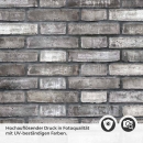 Mobile Preview: Küchenrückwand Folie Mauerziegel - Steinwand für den Fliesenspiegel Detailbild 2