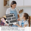 Mobile Preview: Küchenrückwand Folie Ziegel Anthrazit - Steinwand Optik A4 Muster