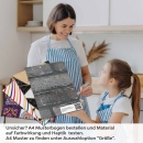 Mobile Preview: Küchenrückwand Folie Anthrazit Ziegelsteine - Edle Backsteine A4 Muster