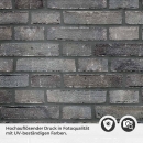Mobile Preview: Küchenrückwand Folie Anthrazit Ziegelsteine - Edle Backsteine Detailbild 2