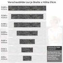Mobile Preview: Küchenrückwand Folie Anthrazit Ziegelsteine - Edle Backsteine Höhe 51cm
