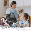 Mobile Preview: Küchenrückwand Folie Klinkerstein - Loft Look mit dunklen Ziegeldesign A4 Muster