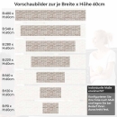 Mobile Preview: Küchenrückwand Folie Sandstein Klinker - Backstein-Look für helle Küchen Höhe 60cm