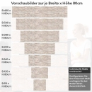 Mobile Preview: Küchenrückwand Folie Ziegel - Sandtöne für gemütliche Räume Höhe 80cm
