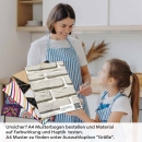 Mobile Preview: Küchenrückwand Folie Cremeweiße Mauersteine A4 Muster