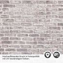 Mobile Preview: Küchenrückwand Folie Ziegelwand - Farbnuancen für stilvolle Küchen Detailbild 2