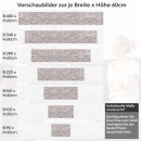 Mobile Preview: Küchenrückwand Folie Ziegelwand - Farbnuancen für stilvolle Küchen Höhe 60cm