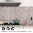 Mobile Preview: Küchenrückwand Folie Terrakotta Steine - Zeitlose Ziegelmuster Detailbild 1