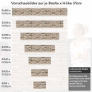 Mobile Preview: Küchenrückwand Folie Alte Ziegelstein Mauer Höhe 51cm