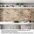 Mobile Preview: Küchenrückwand Folie Ziegelsteinoptik Artikelbild 1