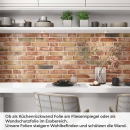 Mobile Preview: Küchenrückwand Folie Backsteine Mauerwerk - Authentisches Design Artikelbild 1