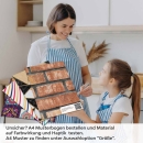 Mobile Preview: Küchenrückwand Folie Rustikale Mauer - Harmonischer Backstein-Stil A4 Muster