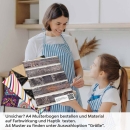 Mobile Preview: Küchenrückwand Folie Klinkerstreifen A4 Muster