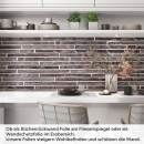 Mobile Preview: Küchenrückwand Folie Klinkerstreifen Artikelbild 1