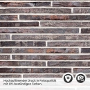 Mobile Preview: Küchenrückwand Folie Klinkerstreifen Detailbild 2