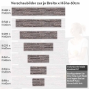 Mobile Preview: Küchenrückwand Folie Klinkerstreifen Höhe 60cm