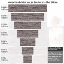 Mobile Preview: Küchenrückwand Folie Klinkerstreifen Höhe 80cm