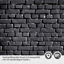 Mobile Preview: Küchenrückwand Folie Schwarze Backsteine Detailbild 2