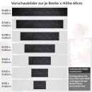Mobile Preview: Küchenrückwand Folie Schwarze Backsteine Höhe 60cm