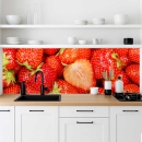 Mobile Preview: Küchenrückwand Platte Sommerliche Erdbeeren Hauptbild 1