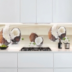 Mobile Preview: Küchenrückwand Platte Coconuts Hauptbild 1