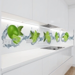 Mobile Preview: Küchenrückwand Platte Limetten Splash Artikelbild 1