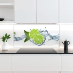 Mobile Preview: Küchenrückwand Platte Limetten Splash Artikelbild 2