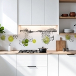 Mobile Preview: Küchenrückwand Platte Lime Splash Artikelbild 2