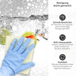 Mobile Preview: Küchenrückwand Platte Lime Splash Produktdetailbild 3: Reinigung leicht gemacht!