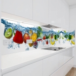 Mobile Preview: Küchenrückwand Platte Obst Splash Artikelbild 1
