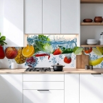 Mobile Preview: Küchenrückwand Platte Obst Splash Artikelbild 2
