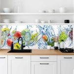 Mobile Preview: Küchenrückwand Platte Juicy Splash Hauptbild 1