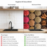 Mobile Preview: Küchenrückwand Platte Bunte Gewürzvielfalt Produktdetailbild 2: Hygiene und Gesundheit!