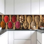 Mobile Preview: Küchenrückwand Platte Löffel voller Würze Artikelbild 1