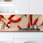 Mobile Preview: Küchenrückwand Platte Scharfe Chili‑Schoten Artikelbild 1