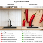 Mobile Preview: Küchenrückwand Platte Scharfe Chili‑Schoten Produktdetailbild 2: Hygiene und Gesundheit!