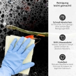 Mobile Preview: Küchenrückwand Platte Chili­ Peperoni in Flammen Produktdetailbild 3: Reinigung leicht gemacht!