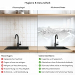 Mobile Preview: Küchenrückwand Platte Weiße Berge Produktdetailbild 2: Hygiene und Gesundheit!
