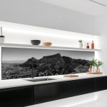 Mobile Preview: Küchenrückwand Platte Monochrome Berge Artikelbild 2