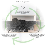 Mobile Preview: Küchenrückwand Platte Monochrome Berge Produktdetailbild 1: Küchen-Sorgen ade!