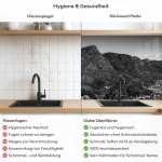 Mobile Preview: Küchenrückwand Platte Monochrome Berge Produktdetailbild 2: Hygiene und Gesundheit!