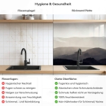 Mobile Preview: Küchenrückwand Platte Dezente Berglandschaft Produktdetailbild 2: Hygiene und Gesundheit!