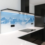 Mobile Preview: Küchenrückwand Platte Berge im Eisigem Gletscher Artikelbild 2