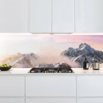 Mobile Preview: Küchenrückwand Platte Verschneite Bergspitze Artikelbild 1