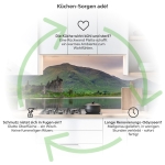 Mobile Preview: Küchenrückwand Platte Landschaft im Abendrot Produktdetailbild 1: Küchen-Sorgen ade!