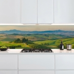 Mobile Preview: Küchenrückwand Platte Harmonische Hügel Hauptbild 1