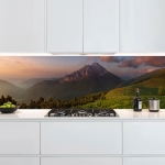 Mobile Preview: Küchenrückwand Platte Landschaft im Sonnenuntergang Artikelbild 1