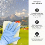 Mobile Preview: Küchenrückwand Platte Grüne Weide & Bergpanorama Produktdetailbild 3: Reinigung leicht gemacht!